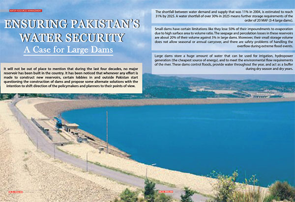 Ensuring Pakistan's Water Security