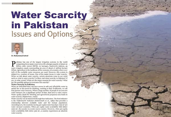 Water Scarcity in Pakistan Issues and Options